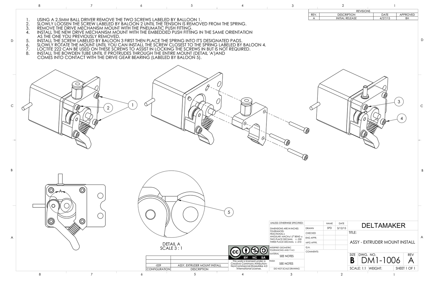 Extruder Drive Mount (Ver. 3)